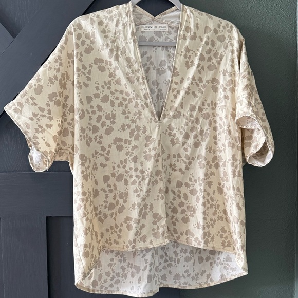 Hackwith Design House Double V Neck Blouse - Picture 1 of 7